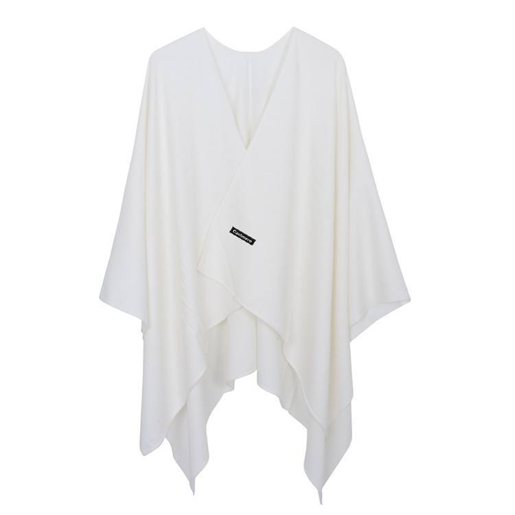 Solid Cashmere cloak shawl