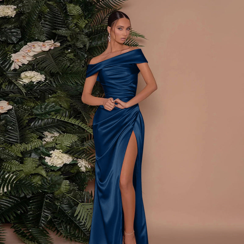 Socialite Style Elegant Split Dress