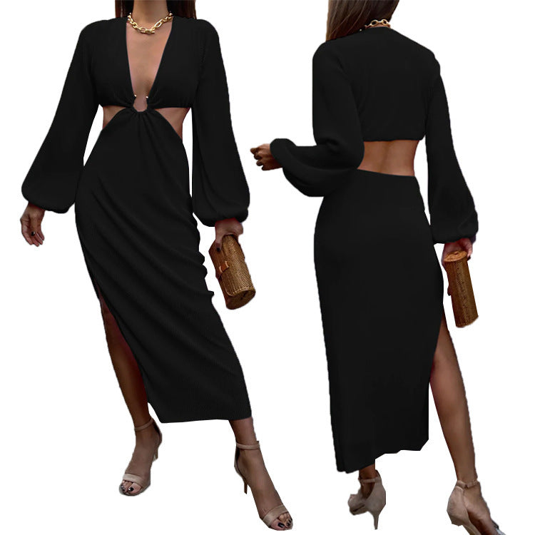 Fashion Pressed Pleated Waistless Dress