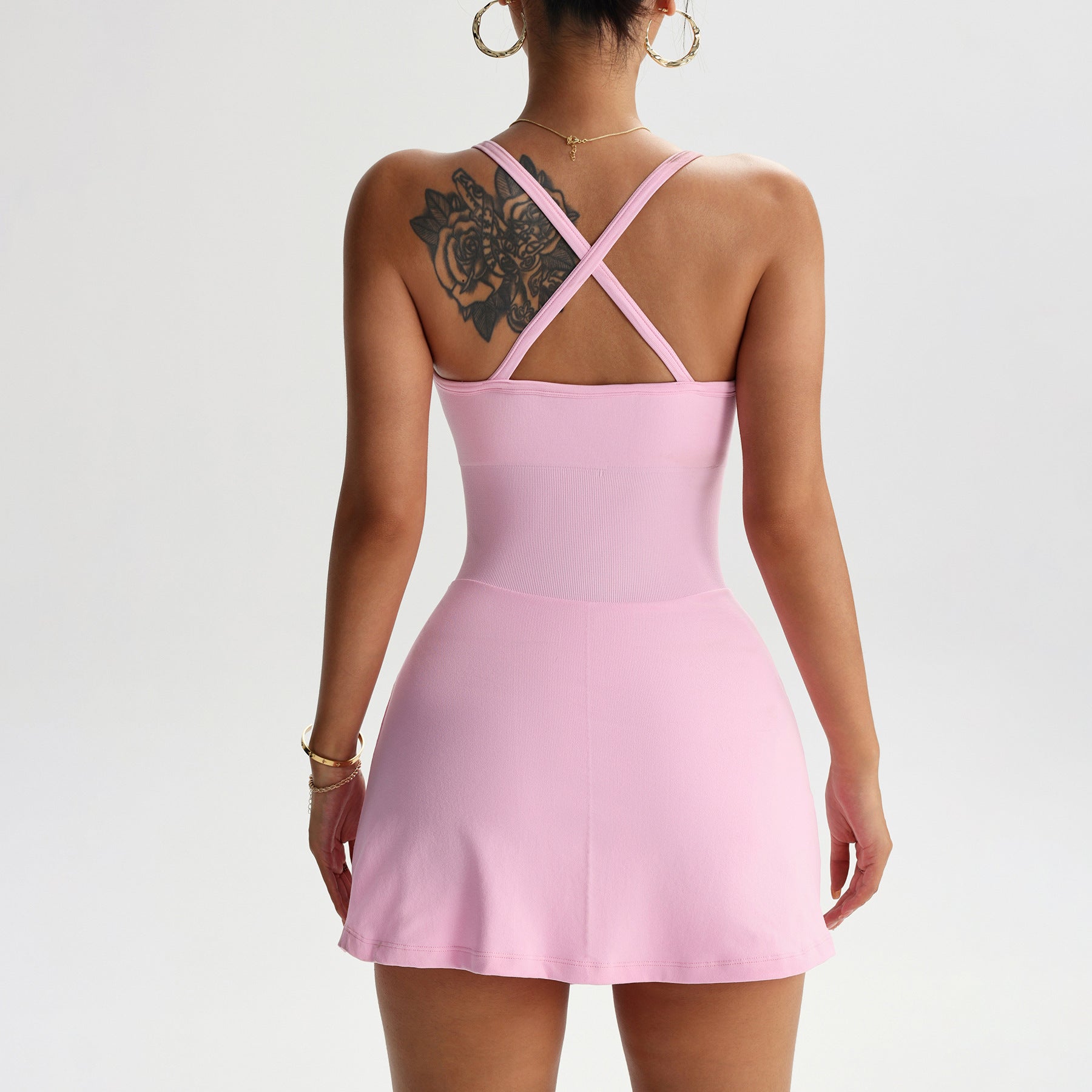 M Chic Boutique one-piece tennis skirt for activewear, shown in a stylish, athletic design perfect for tennis or sports activities.