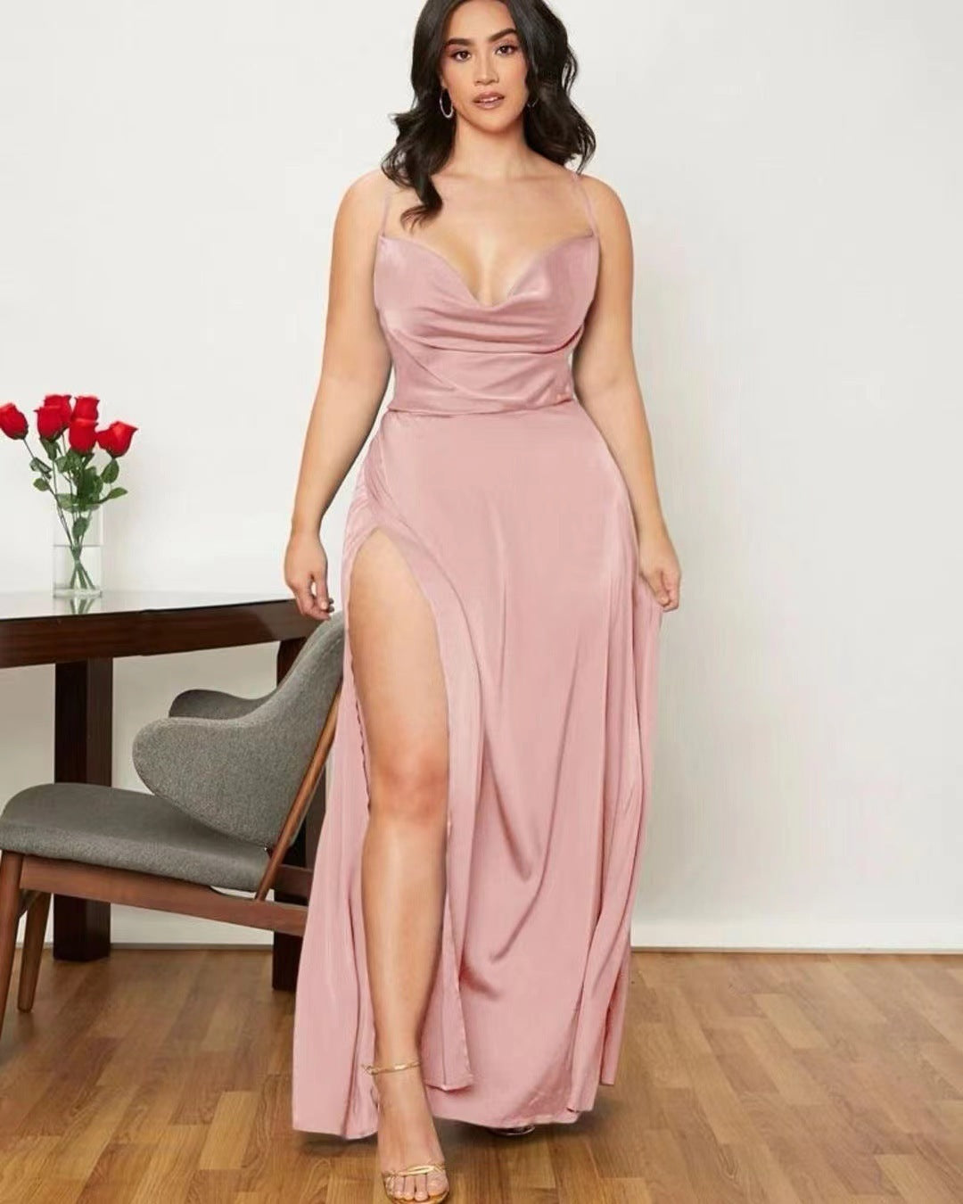 Slim Fit Backless Waist-tight Dress