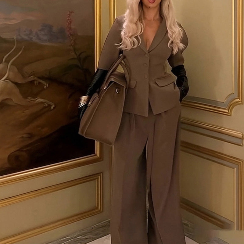 Top And Trousers Suit