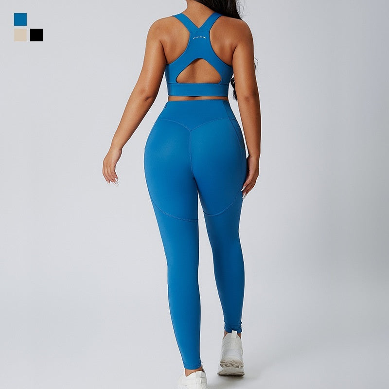M Chic Boutique skinny gym exercise suit in activewear, featuring a fitted design for workout comfort and style.