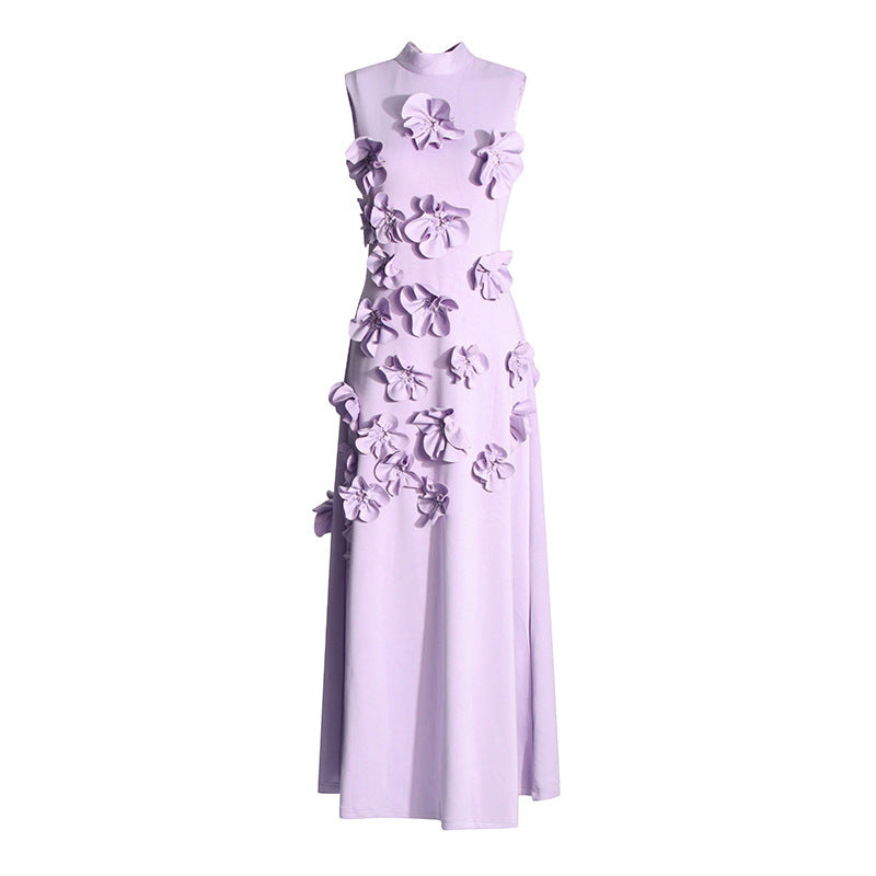 Solid European Style Dress