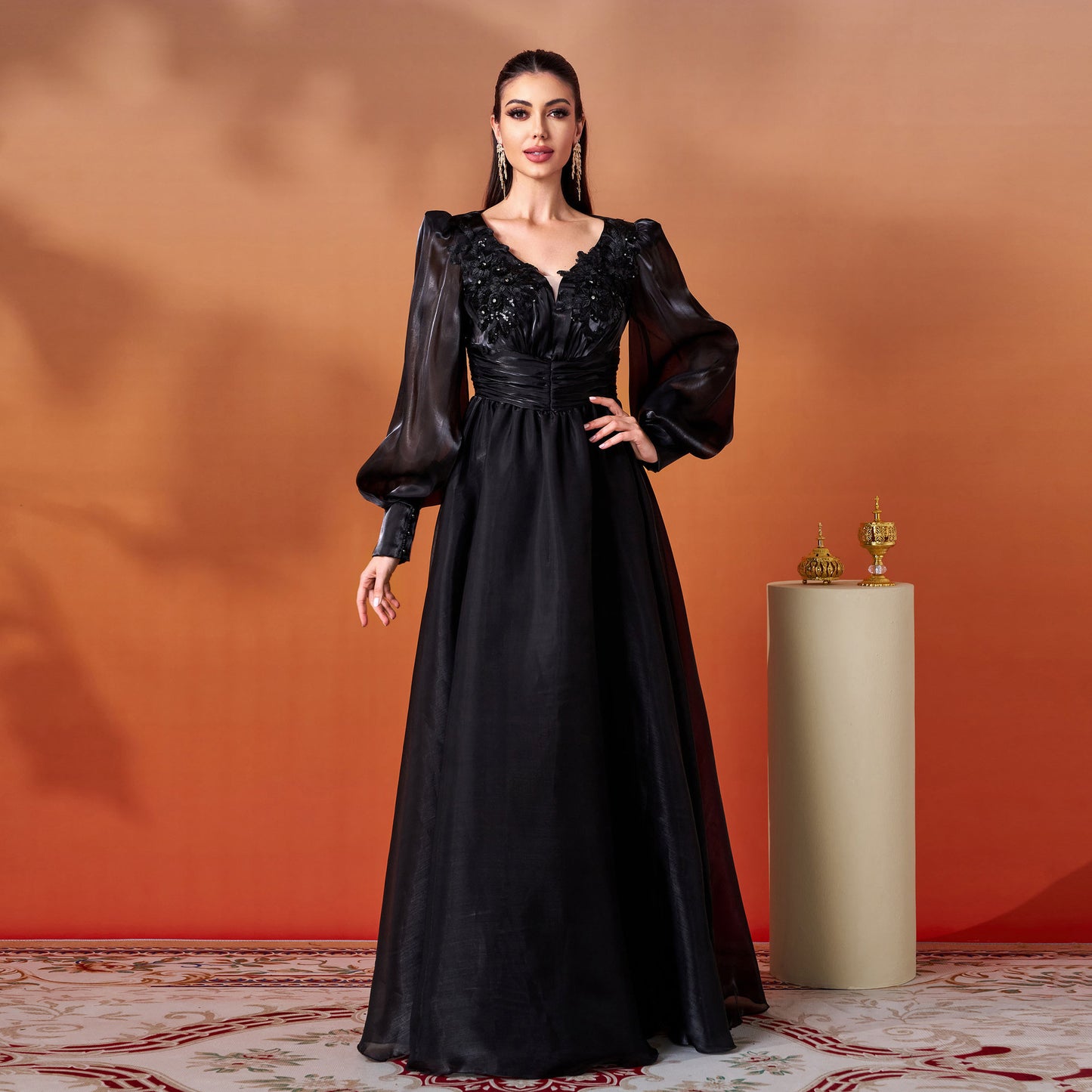 Long Sleeve Elegant Lace Dress