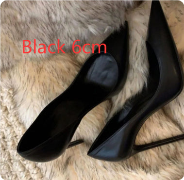 Solid Black Stilettos