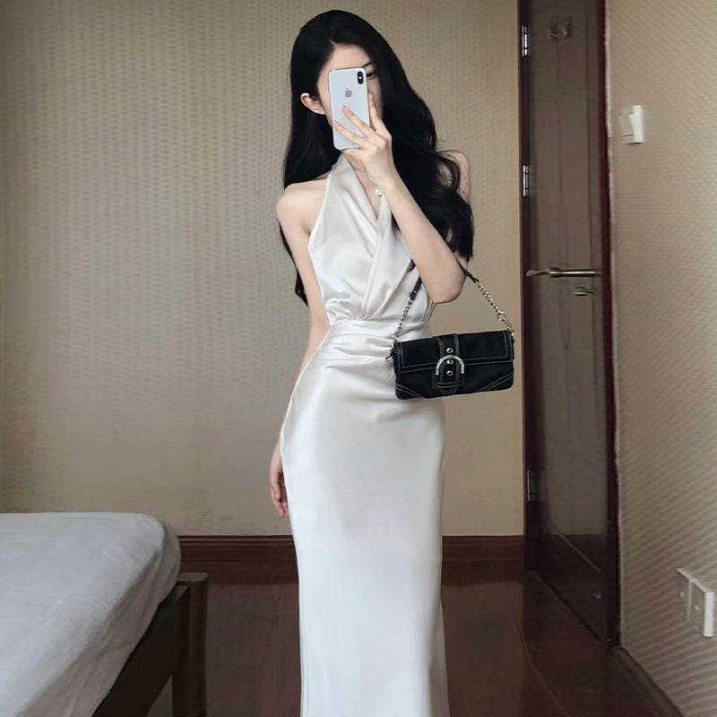 Satin Dress Women