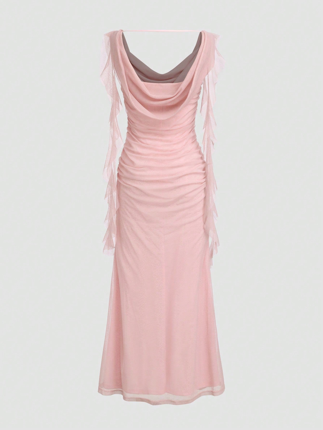 Solid-Colored Ribbon Dress