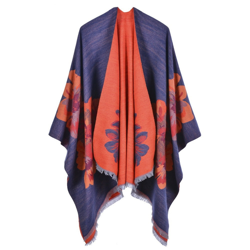 European Jacquard Thickened Shawl