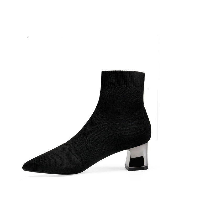 Winter Socks Boots High Heel
