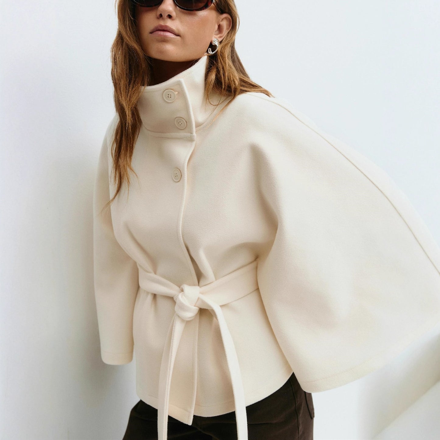 Stand-collar Trench Coat