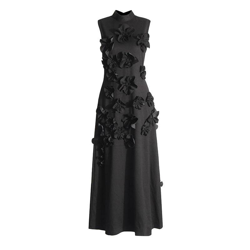 Solid European Style Dress