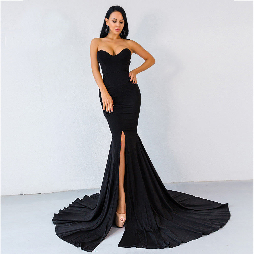 Long Evening Off-the-shoulder Elegant Dress