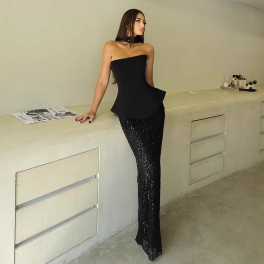 Half-length Sequin Dress