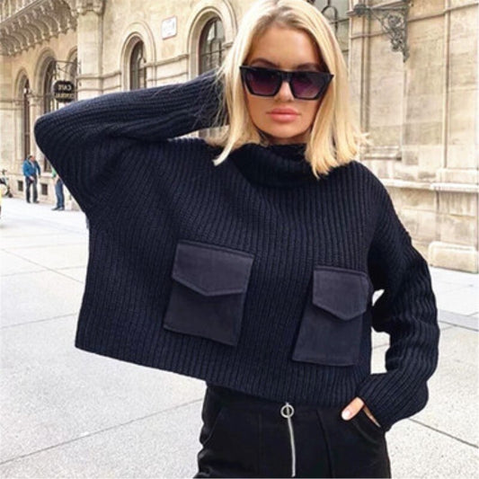 Sweater bat sleeve sweater