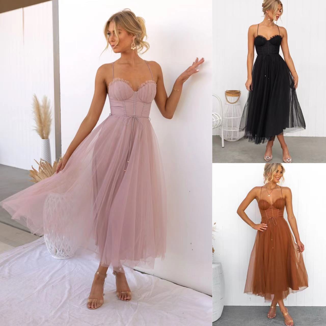 Mesh Evening Dress