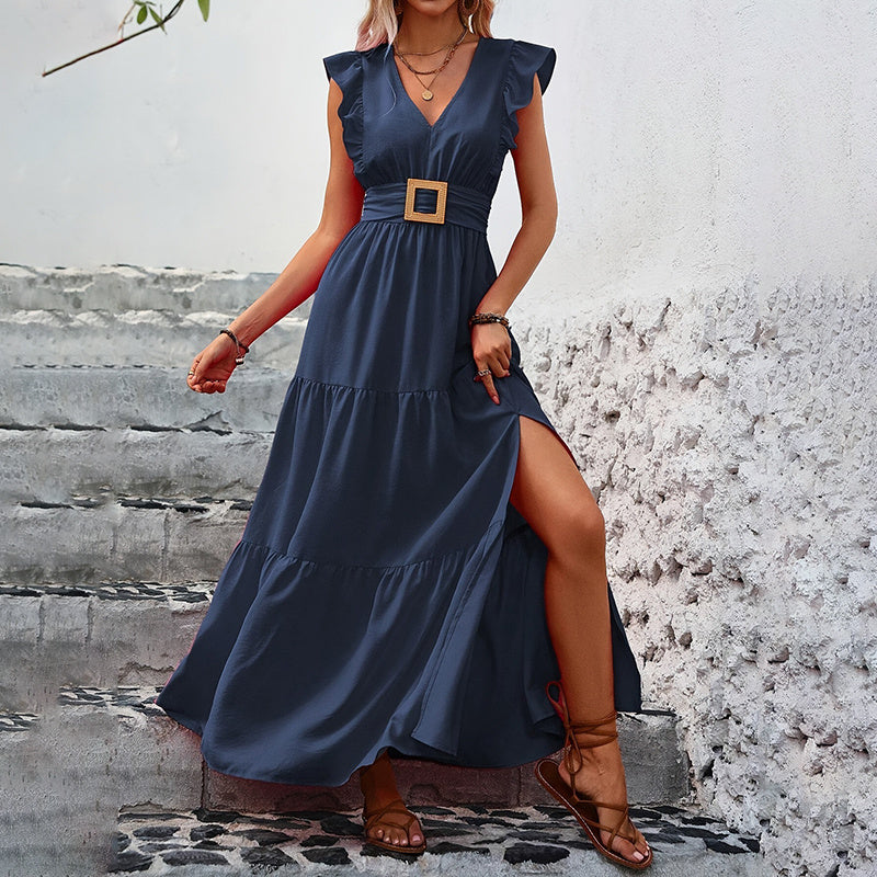 V-Neck Maxi Dress