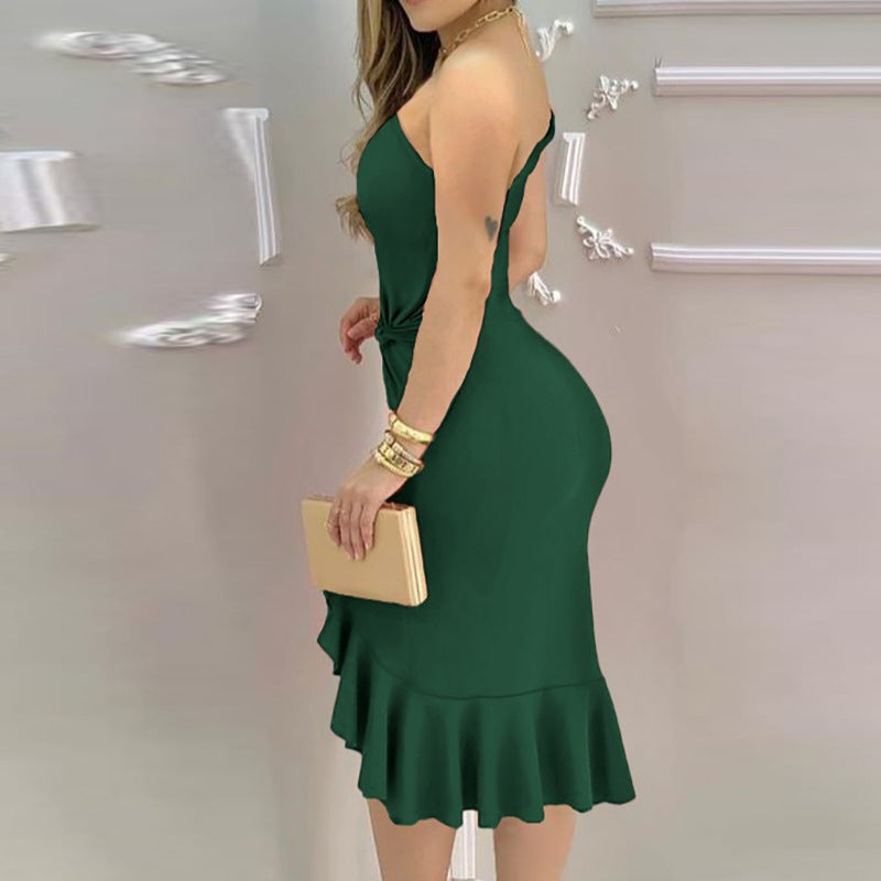 Ruffled Off-the-shoulder Dress - M Chic Boutique