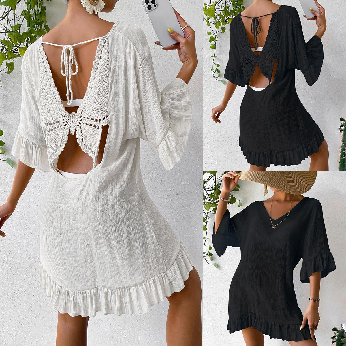 Sun-proof Skirt Back Butterfly
