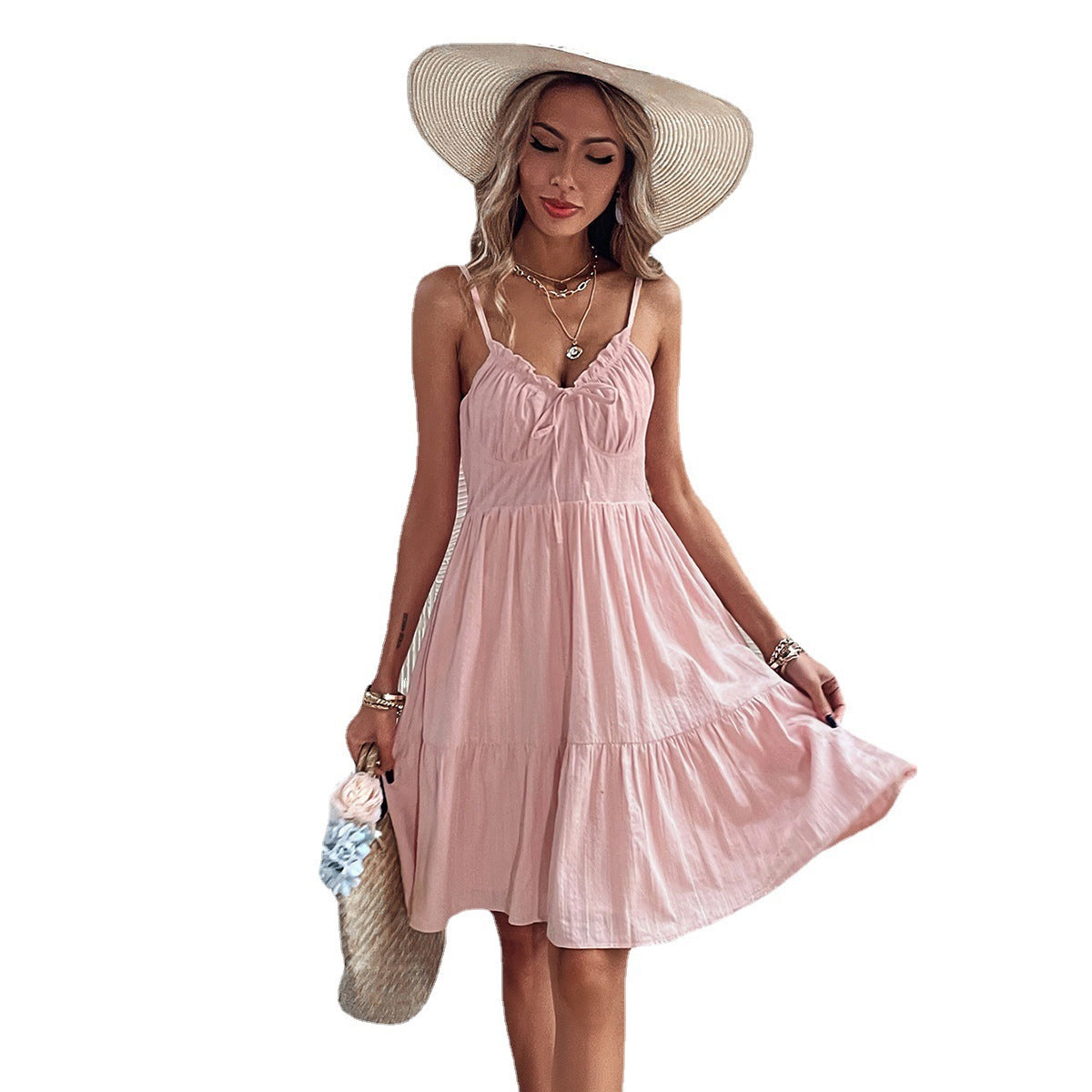 Suspender Skirt Lotus