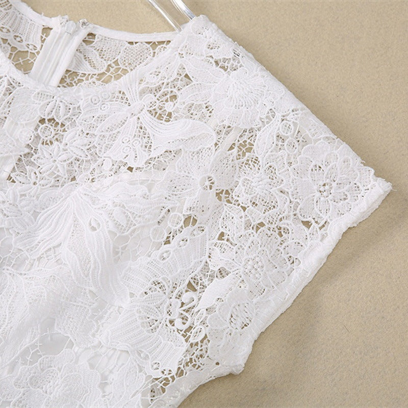 Water Soluble Crocheted Flower Dress