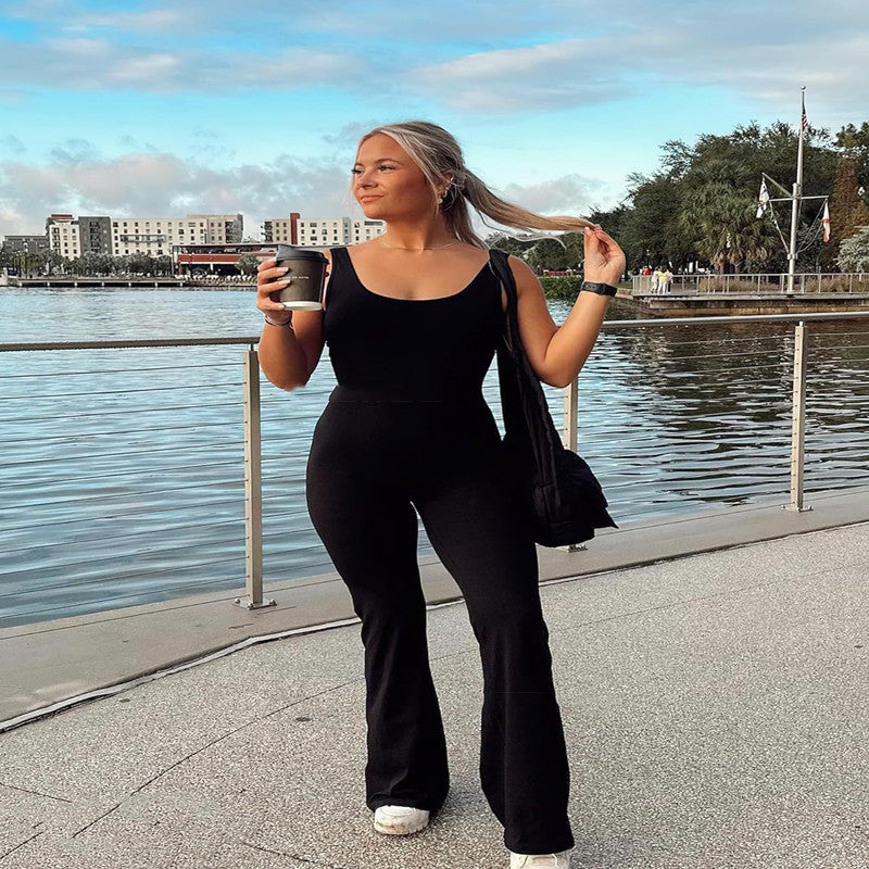 Workout Flare Jumpsuits