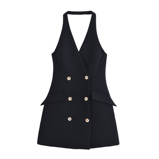 Elegant Halter-neck Dress - M Chic Boutique