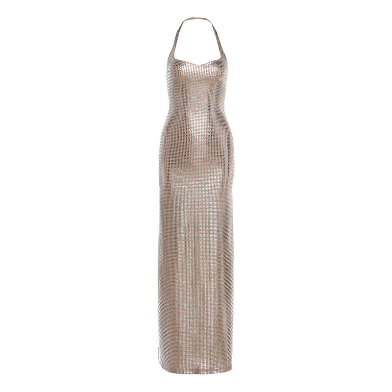 Halter-neck Sparkle Dress - M Chic Boutique