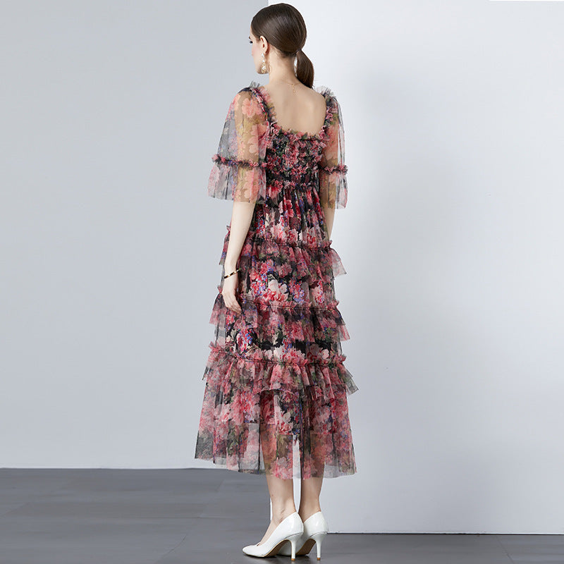 Mesh Stitching Style Dress