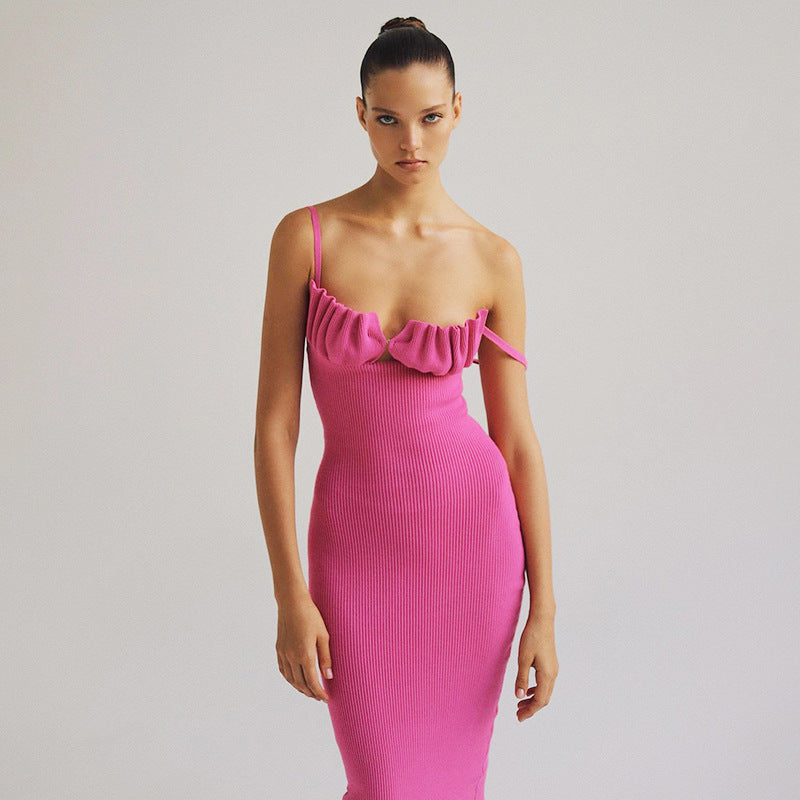 Sleeveless Slim Fit Elegant Backless Dress