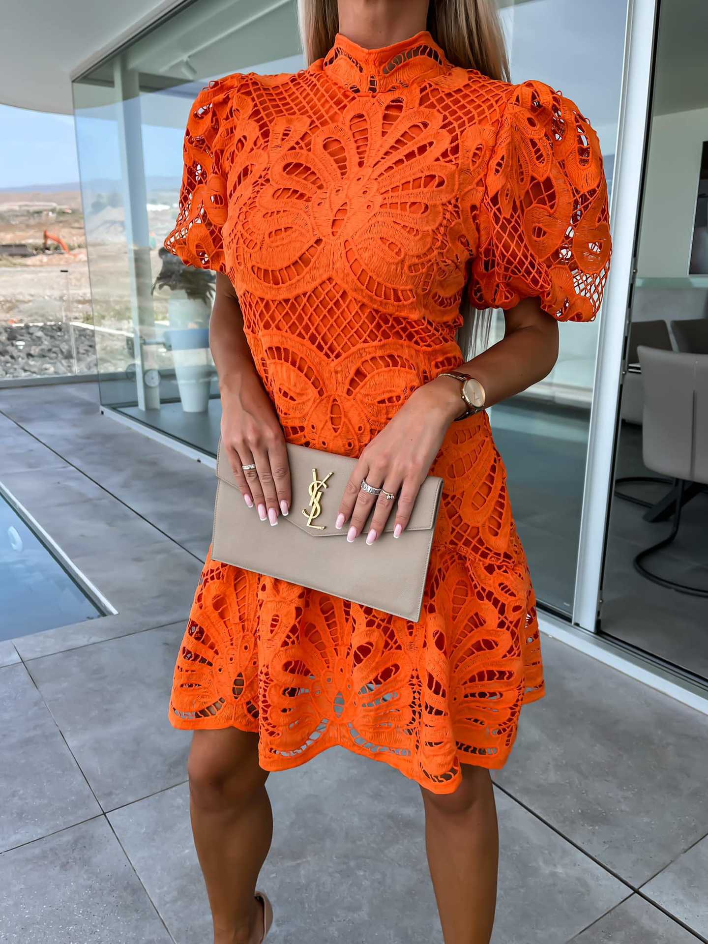 Fashionable Lace Elegant Women's Dress