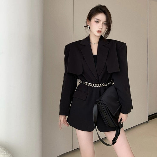 Suit Mid-length Retro Blouse
