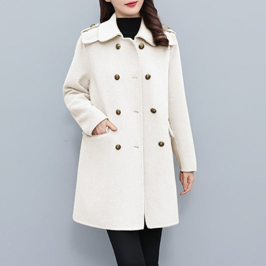 Wool Double Breasted Coat