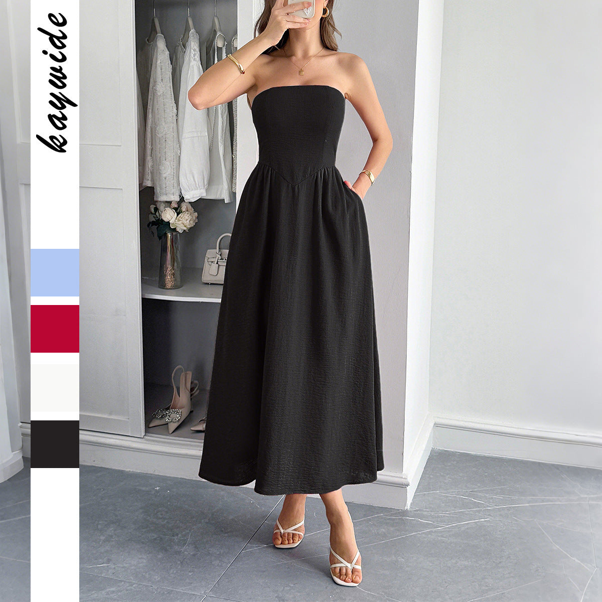 Tube Top A- Line European Dress
