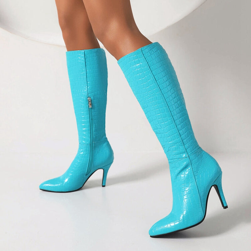 European Pointed High Boots