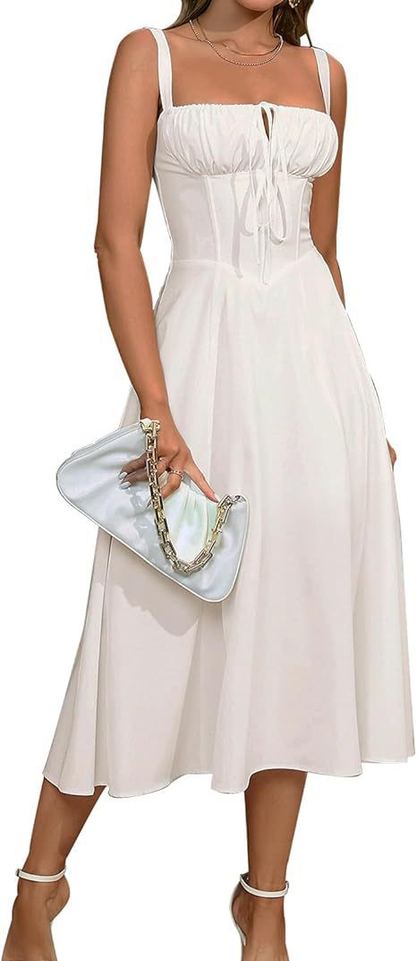 Mid-length Corset Elegant Slit Dress