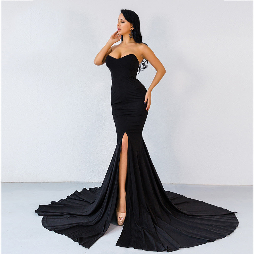 Long Evening Off-the-shoulder Elegant Dress