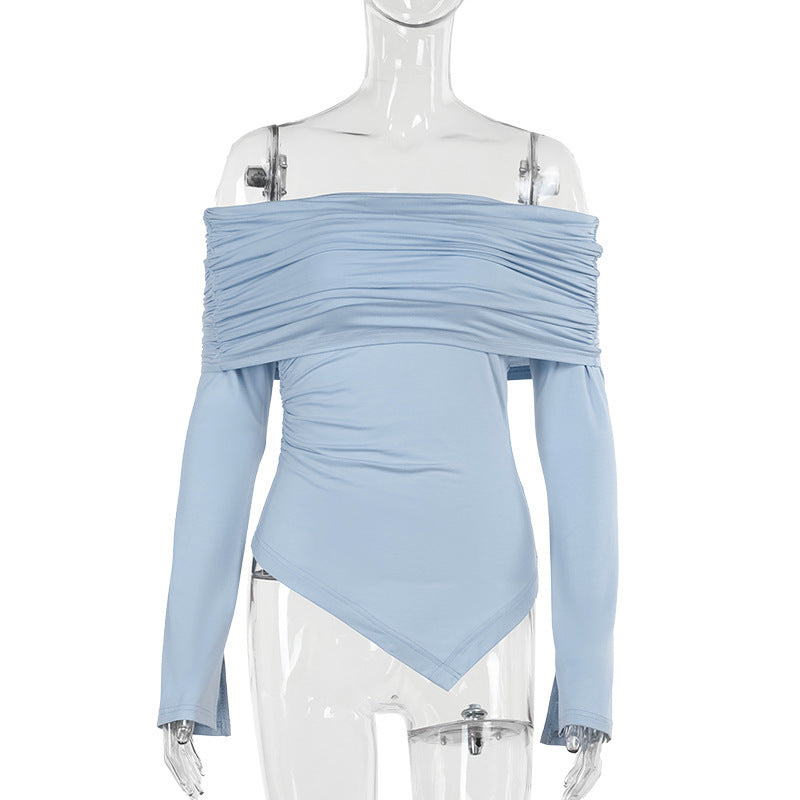 Off-the-shoulder Irregular Top