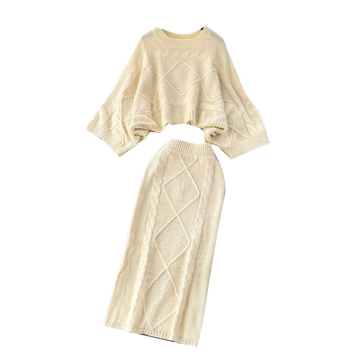 Lazy Style Knit Two-piece Set