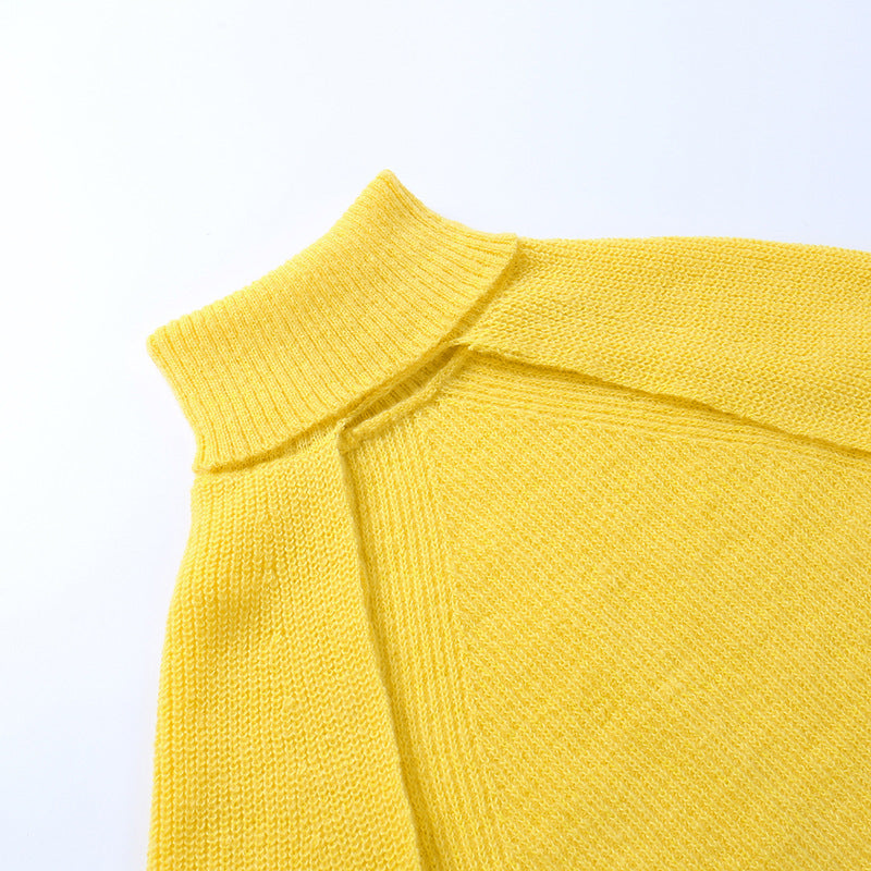 Solid Elegant Hollow Sweater