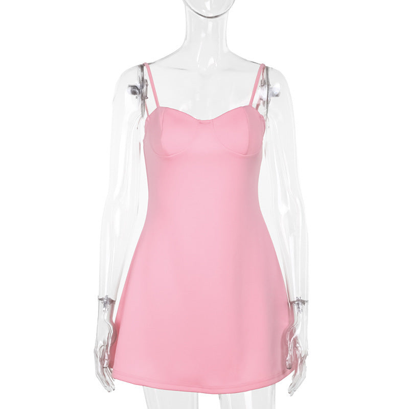 Socialite Style Elegant Slim Strap Dress