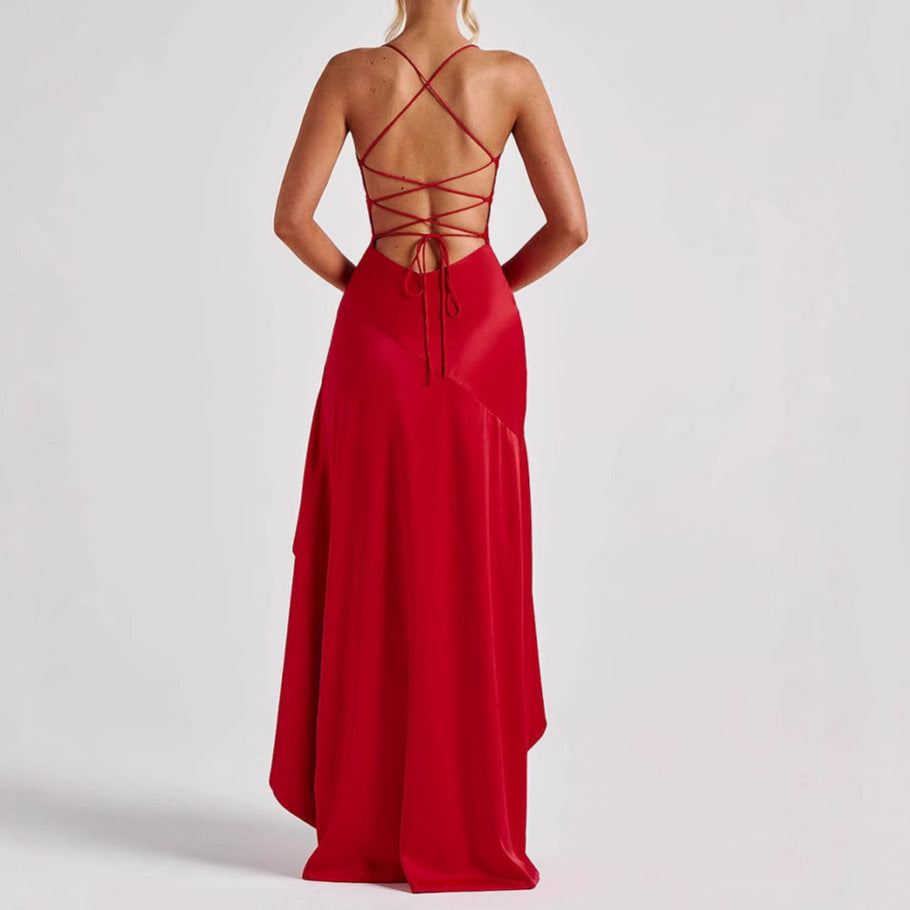Ruffles Irregular Dress