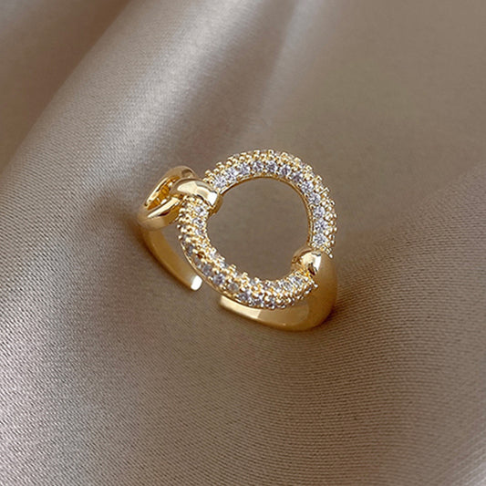 Zircon Circle Ring