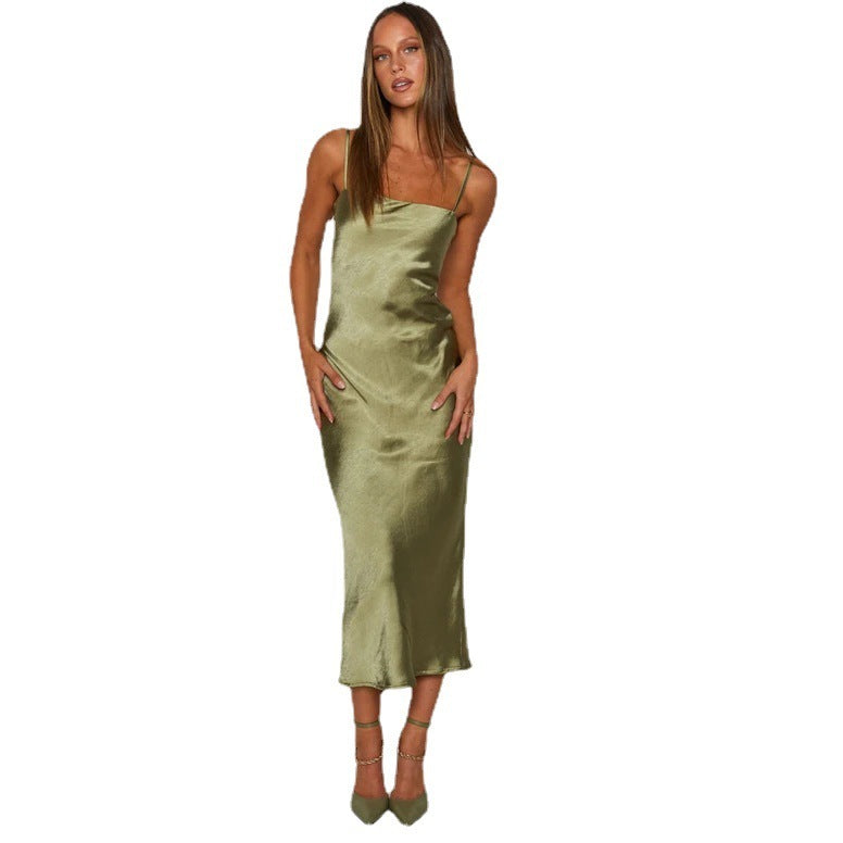 Socialite Style Slim-fit Sexy Back Lace-up Dress