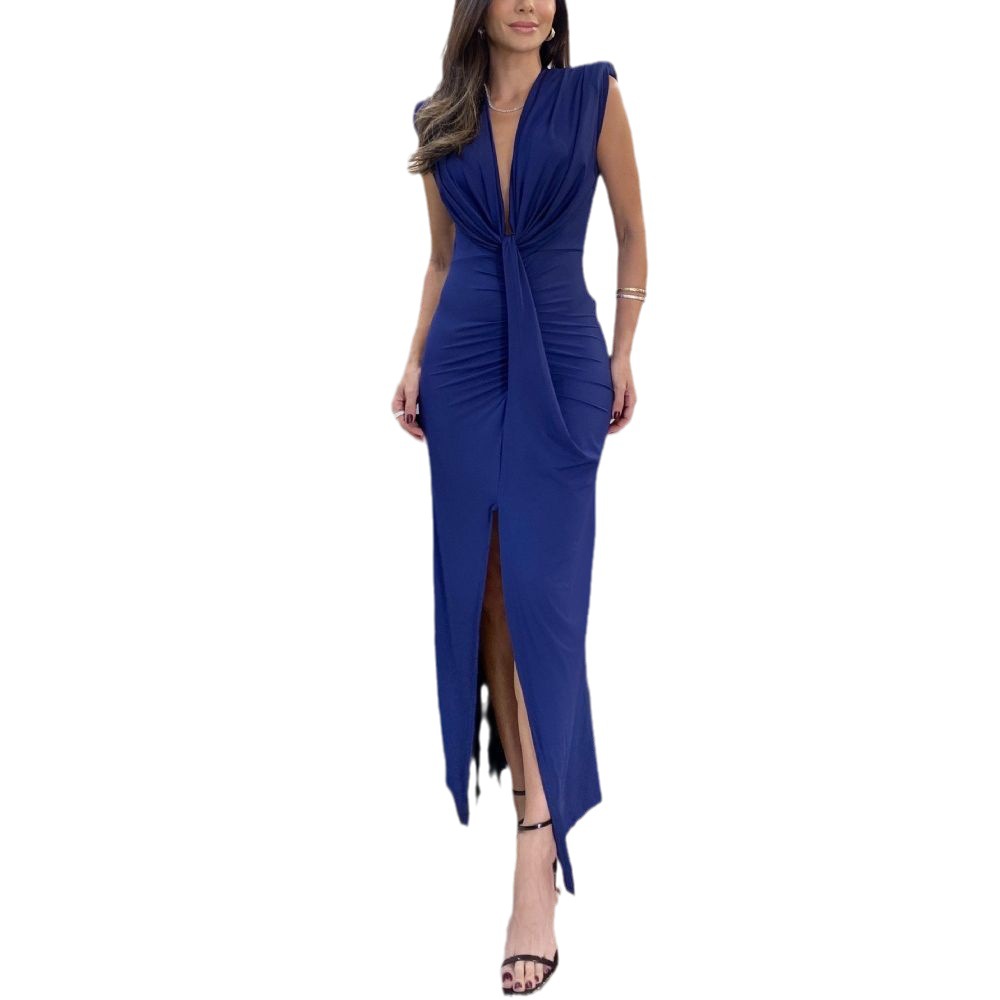 Waist Pleated Dress