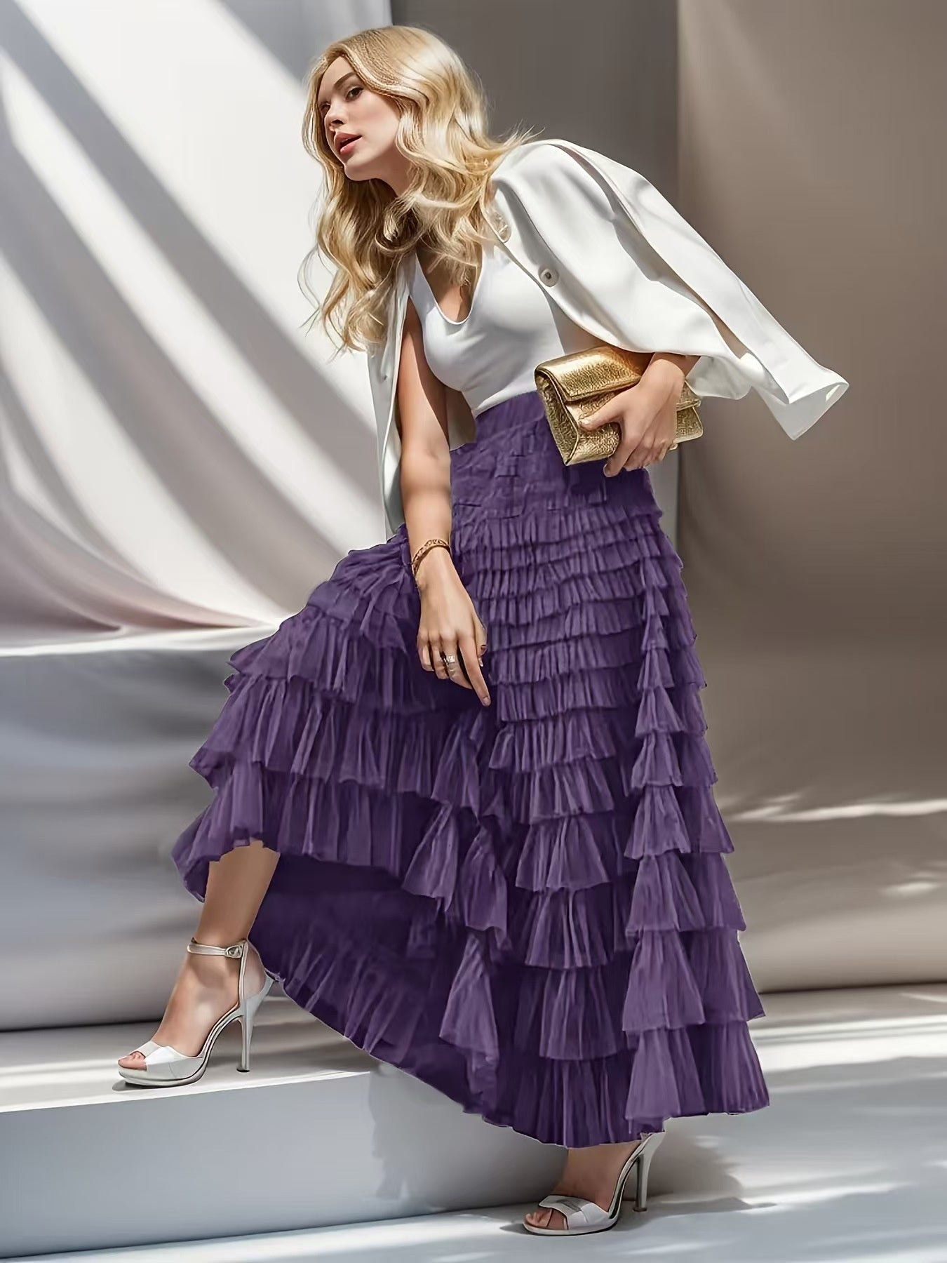 Layered Ruffles Cake Skirt
