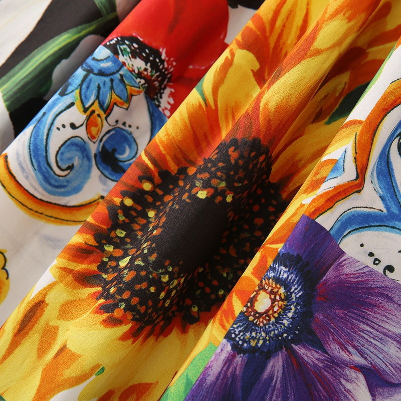 Summer Floral Print Dress