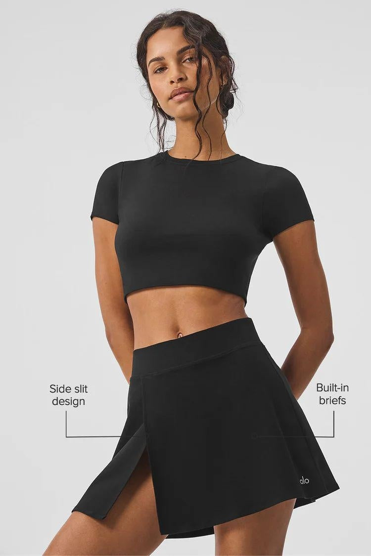 M Chic Boutique activewear top and skirt set, stylish and comfortable workout outfit with breathable fabric and trendy design.