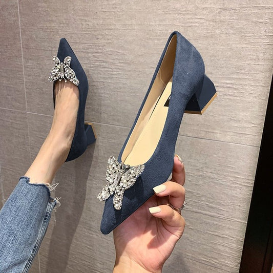 Sense Niche Elegant Thick Heel