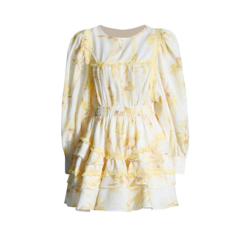 Ruffles Skirt Suit